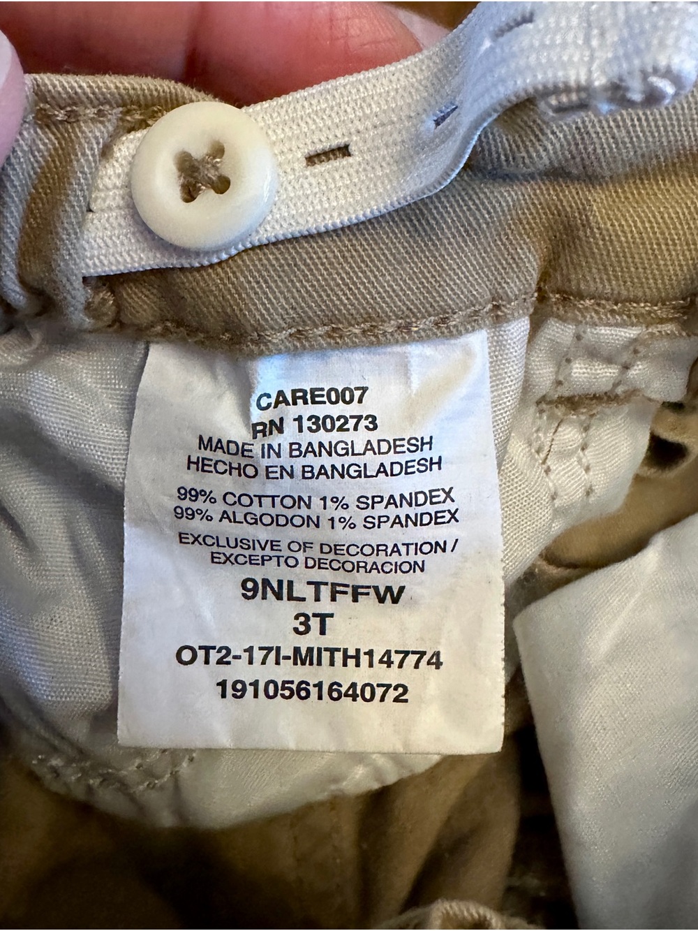Wrangler Kids Beige Jeans - Picture 4 of 4